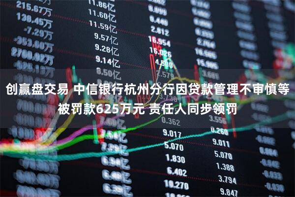 创赢盘交易 中信银行杭州分行因贷款管理不审慎等被罚款625万元 责任人同步领罚